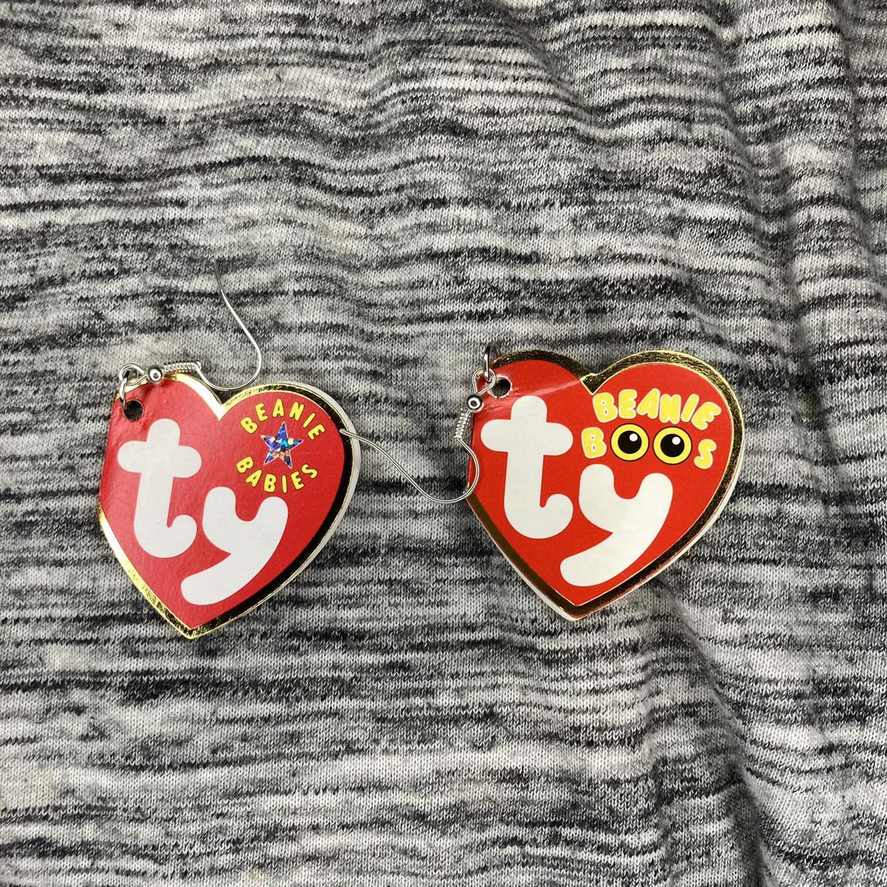 Beanie Babies Tag Earrings