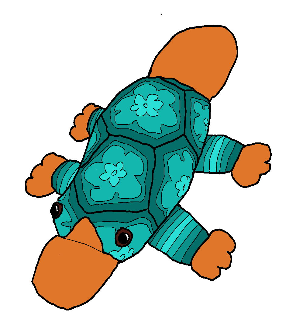 Petal-pus Platypus Perry Sticker