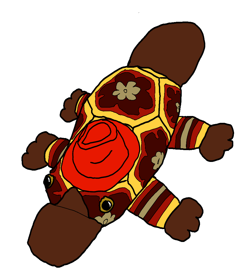 Petal-pus Platypus Antonio Sticker