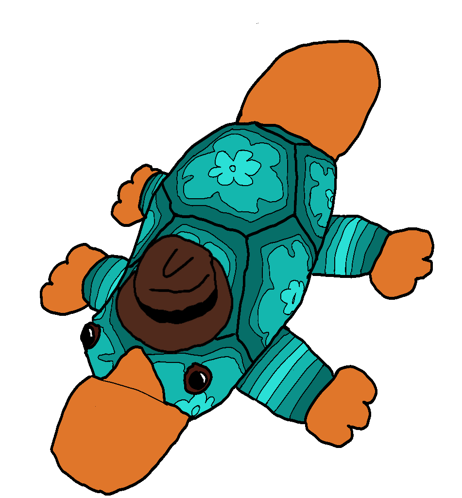 Petal-pus Platypus Perry Sticker